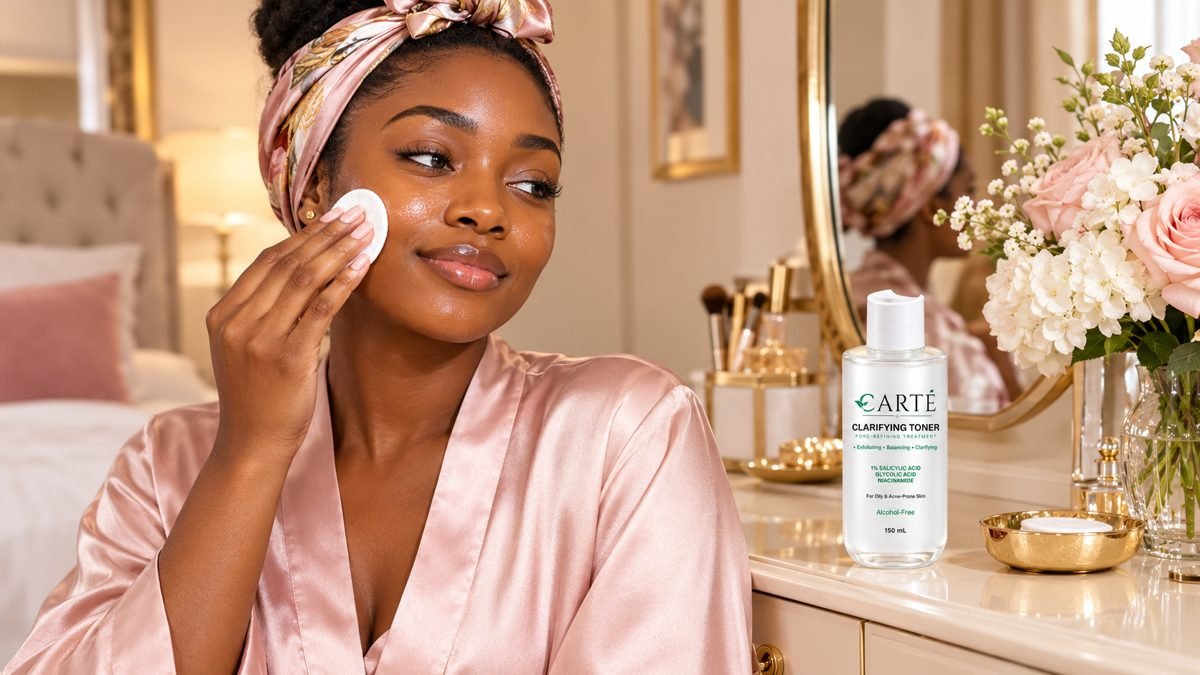 Carté toner at the dresser